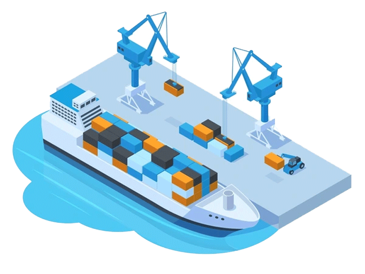 Bốc dỡ hàng hóa tại cảng